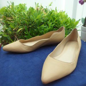 💖 Loeffler Randall Pointed Toe Flats Beige 8